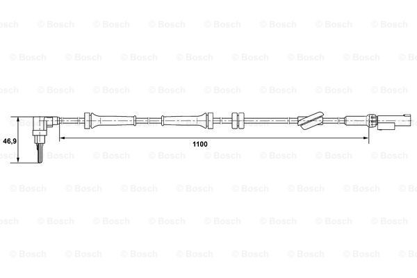 Передній датчик ABS Bosch 0265007401