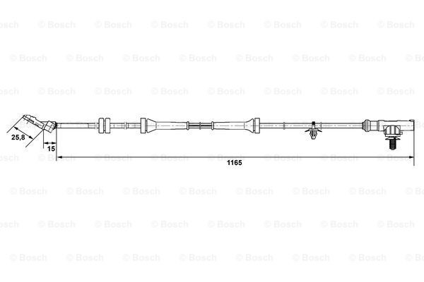 Купити 0265007537 Bosch Датчик АБС (ABS) передній