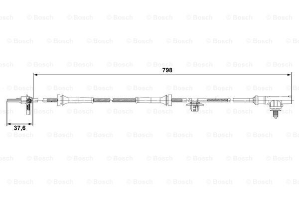 Купити 0265007687 Bosch Датчик АБС (ABS) передній