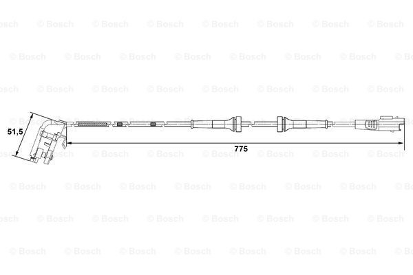 Датчик АБС (ABS) задній 0265007779 Bosch