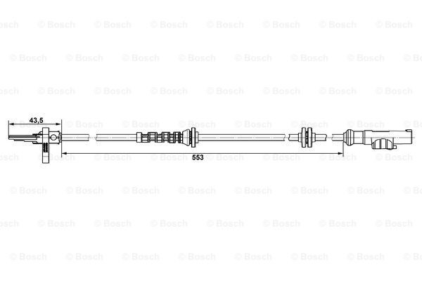 Датчик АБС (ABS) задній 0265007896 Bosch