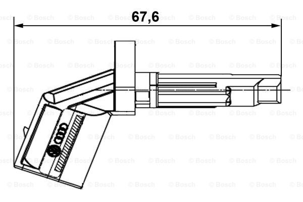 Передній правий датчик абс Bosch 0265007928