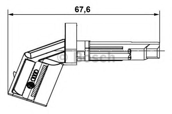 Купити 0265007930 Bosch Датчик АБС (ABS) передній, лівий