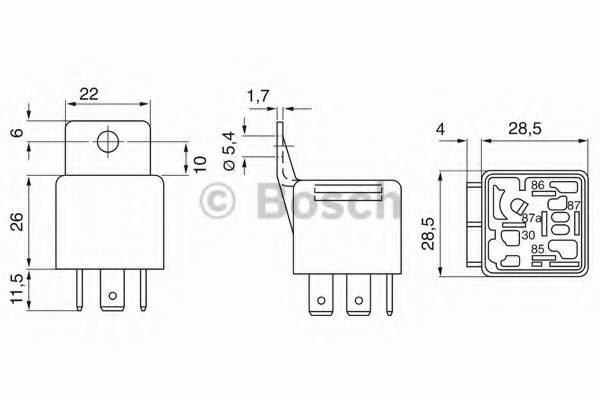 Автомобільні реле поворотів Bosch 0332019203 ціна, від 2.67 USD