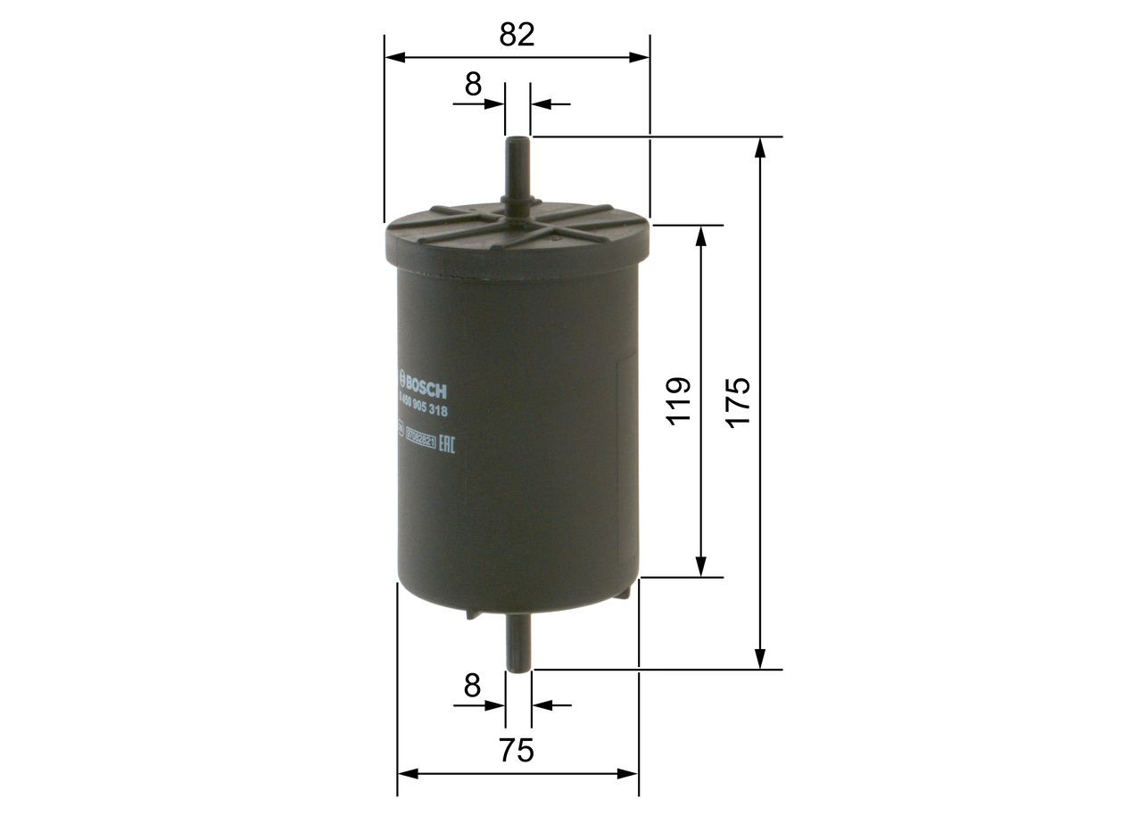 Купити 0450905318 Bosch Фільтр-відстійник палива грубої очистки