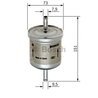 Купити 0450905985 Bosch Фільтр-відстійник палива грубої очистки