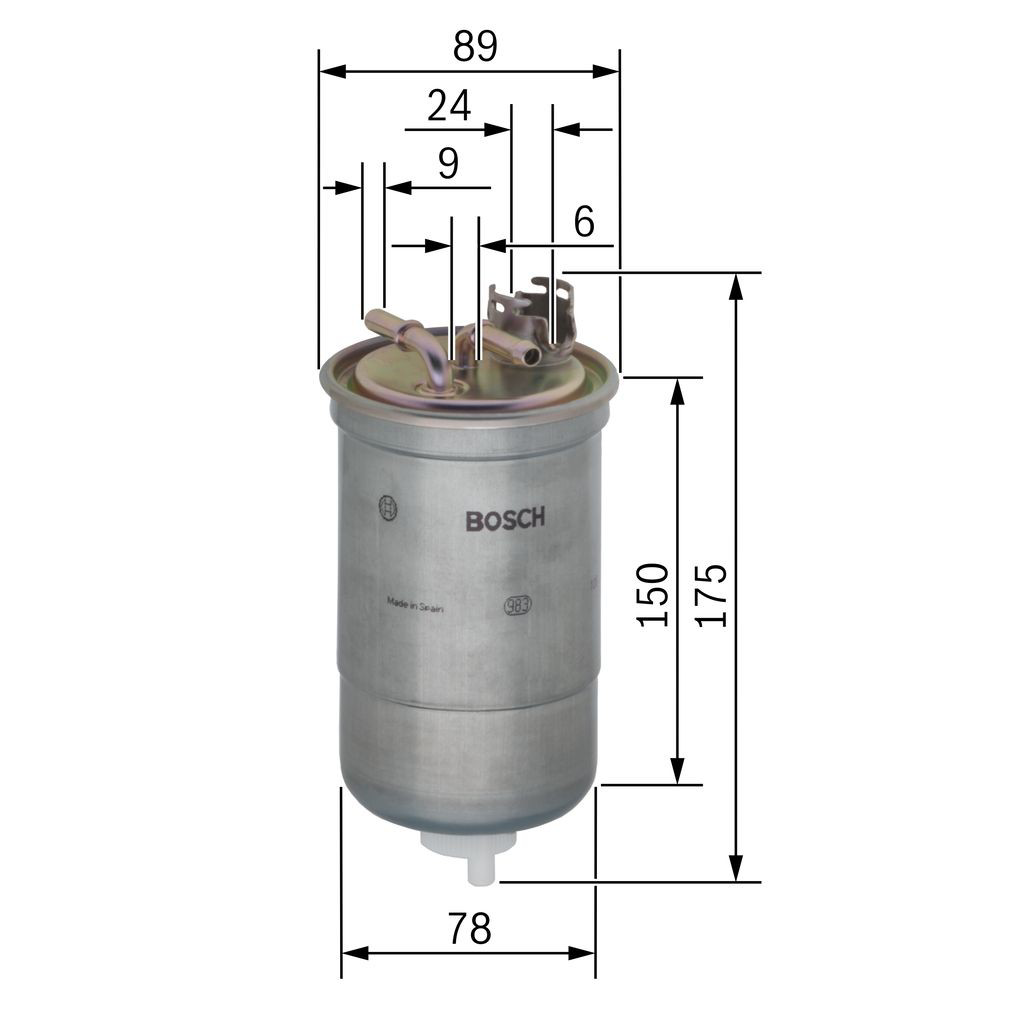Фільтр тонкого очищення палива Bosch 0450906174 ціна, від 9.67 USD