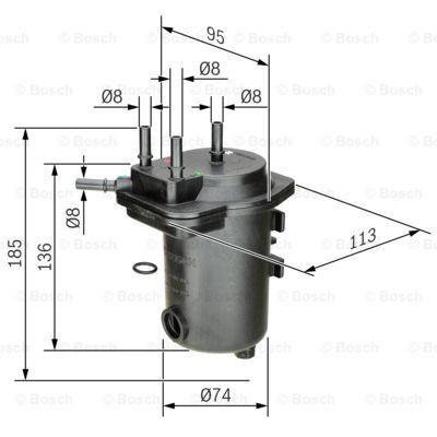 0450907012 Bosch Фільтр палива