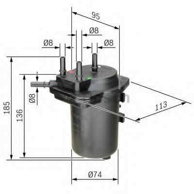 Фільтр паливний Bosch 0450907014