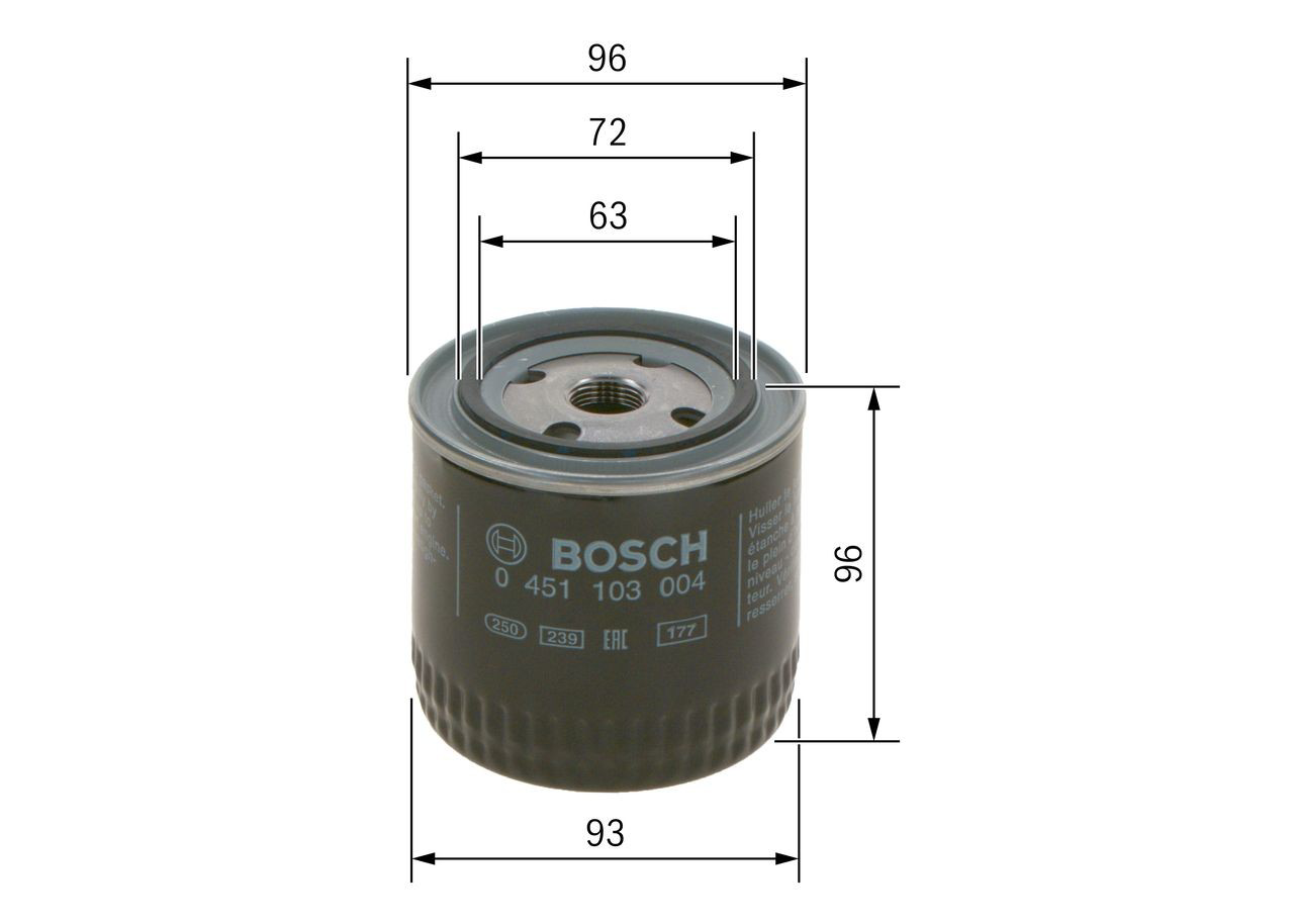 Купити 0451103004 Bosch Фільтр очищення масла відцентровий