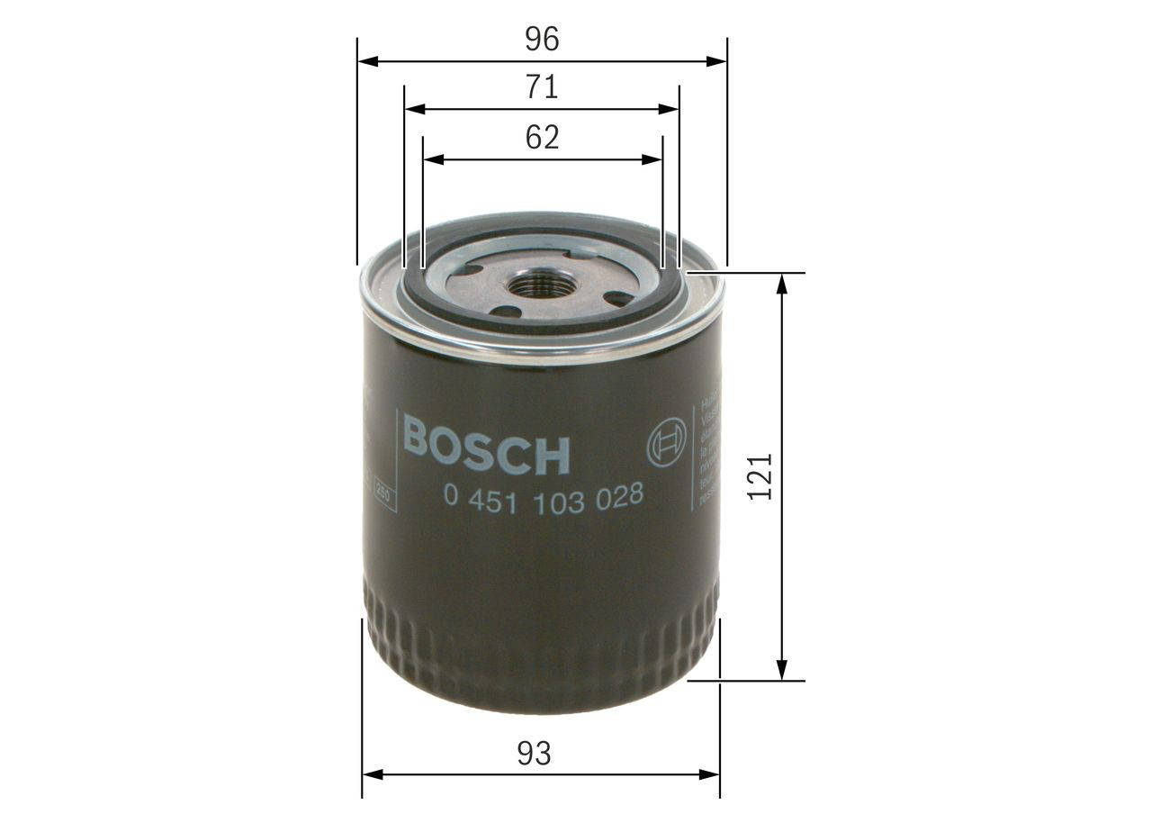 Купити 0451103028 Bosch Фільтр очищення масла відцентровий
