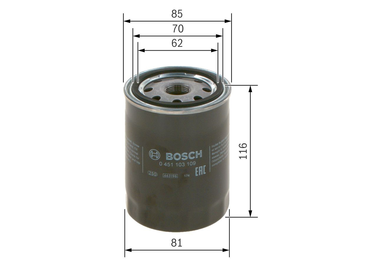 Фільтр масляний Bosch 0451103109