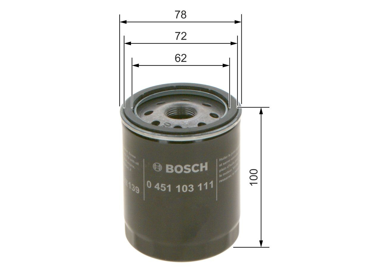 Купити 0451103111 Bosch Фільтр очищення масла відцентровий