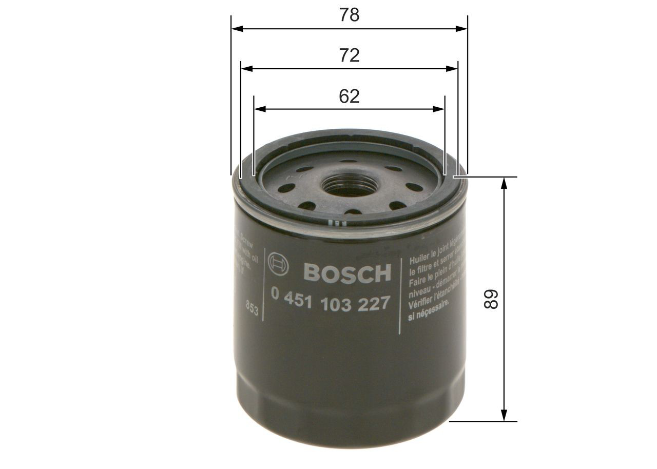 Масляний фільтр двигуна Bosch 0451103227 ціна, від 5.85 USD