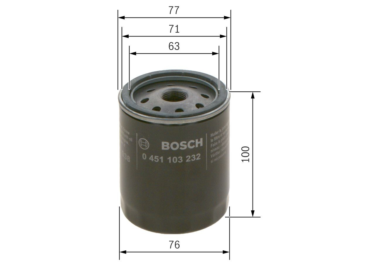 Купити 0451103232 Bosch Фільтр очищення масла відцентровий