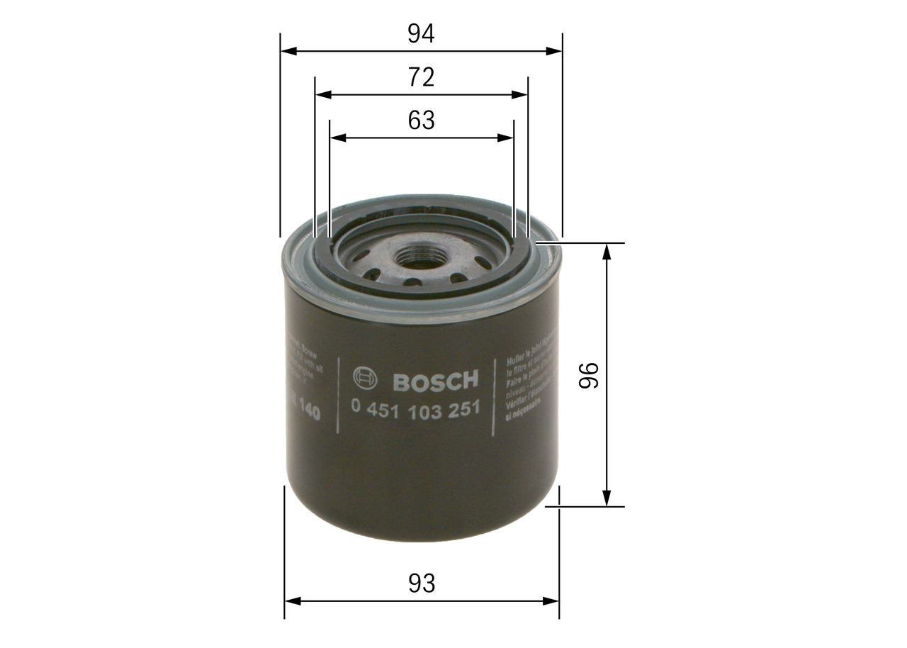 Масляний фільтр 0451103251 Bosch