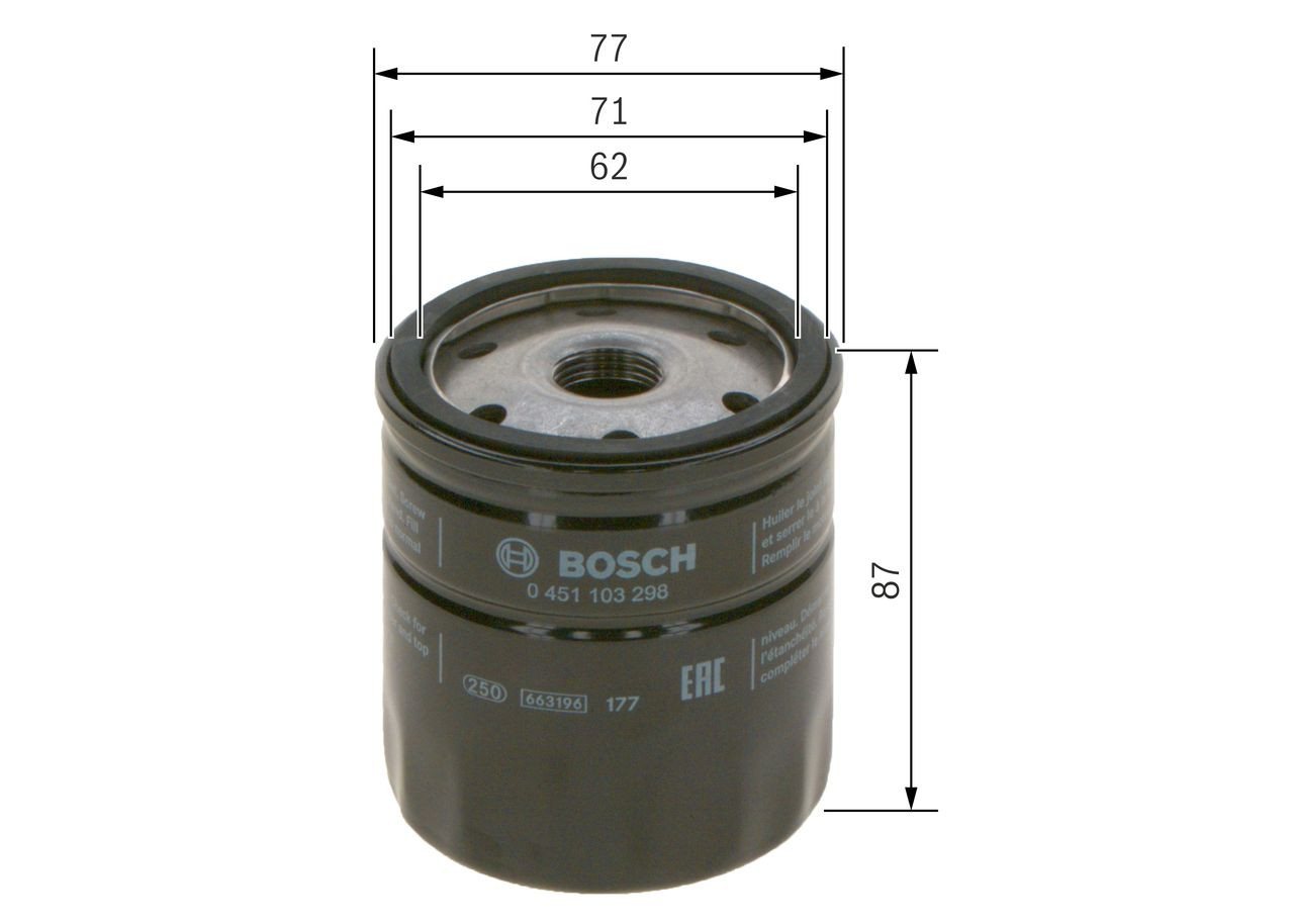 Купити 0451103298 Bosch Фільтр очищення масла відцентровий