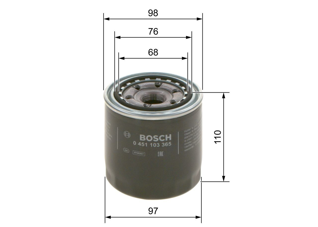 Масляний фільтр 0451103365 Bosch