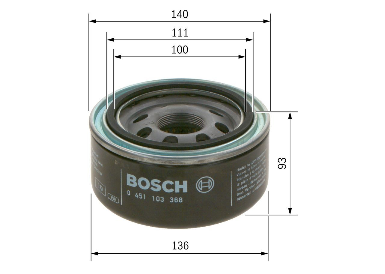 Масляний фільтр 0451103368 Bosch