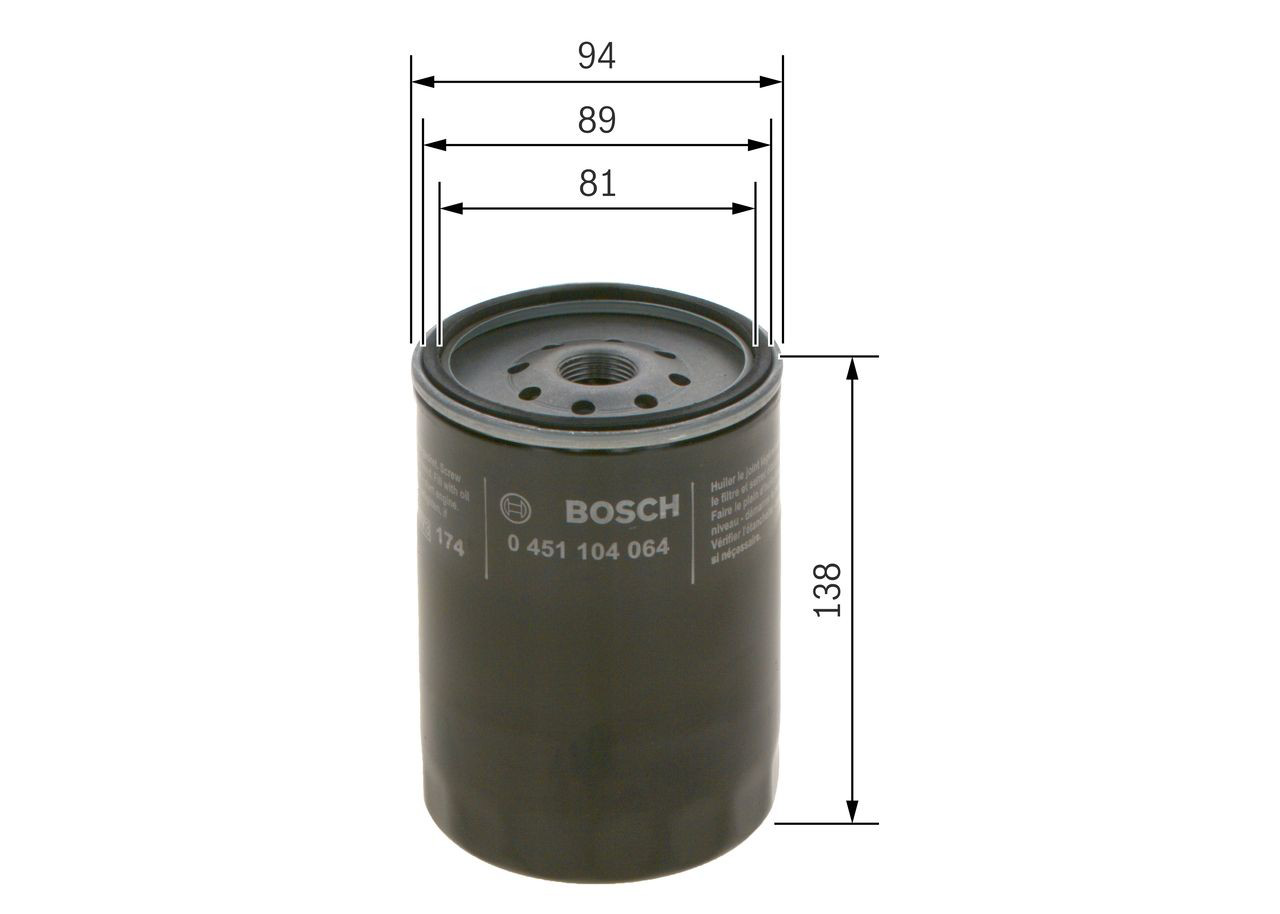 Масляний фільтр 0451104064 Bosch