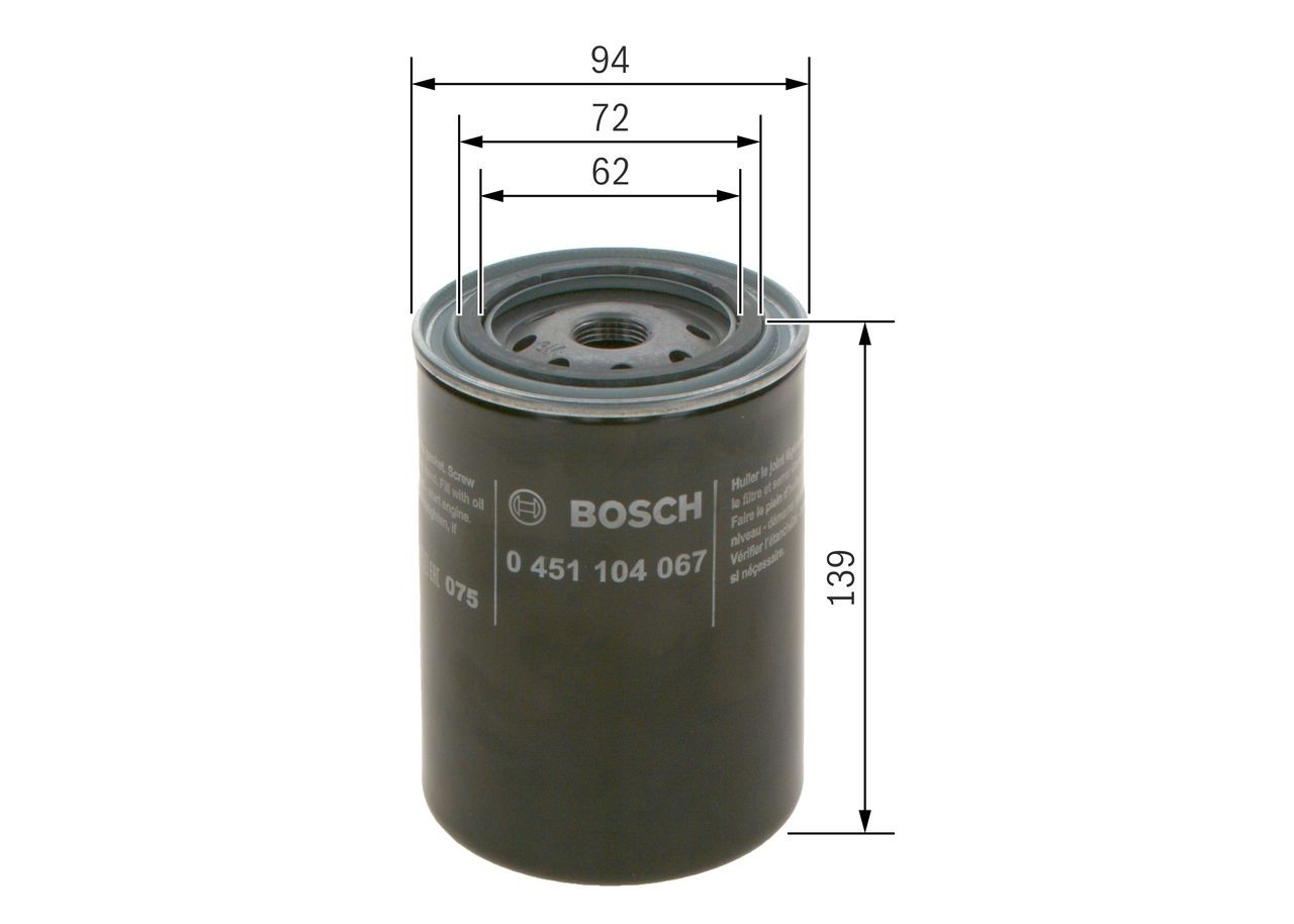 Купити 0451104067 Bosch Фільтр очищення масла відцентровий