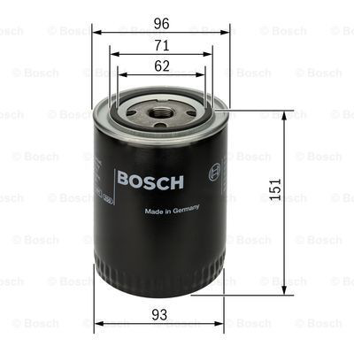Масляний фільтр двигуна Bosch 0451203012 ціна, від 7.67 USD