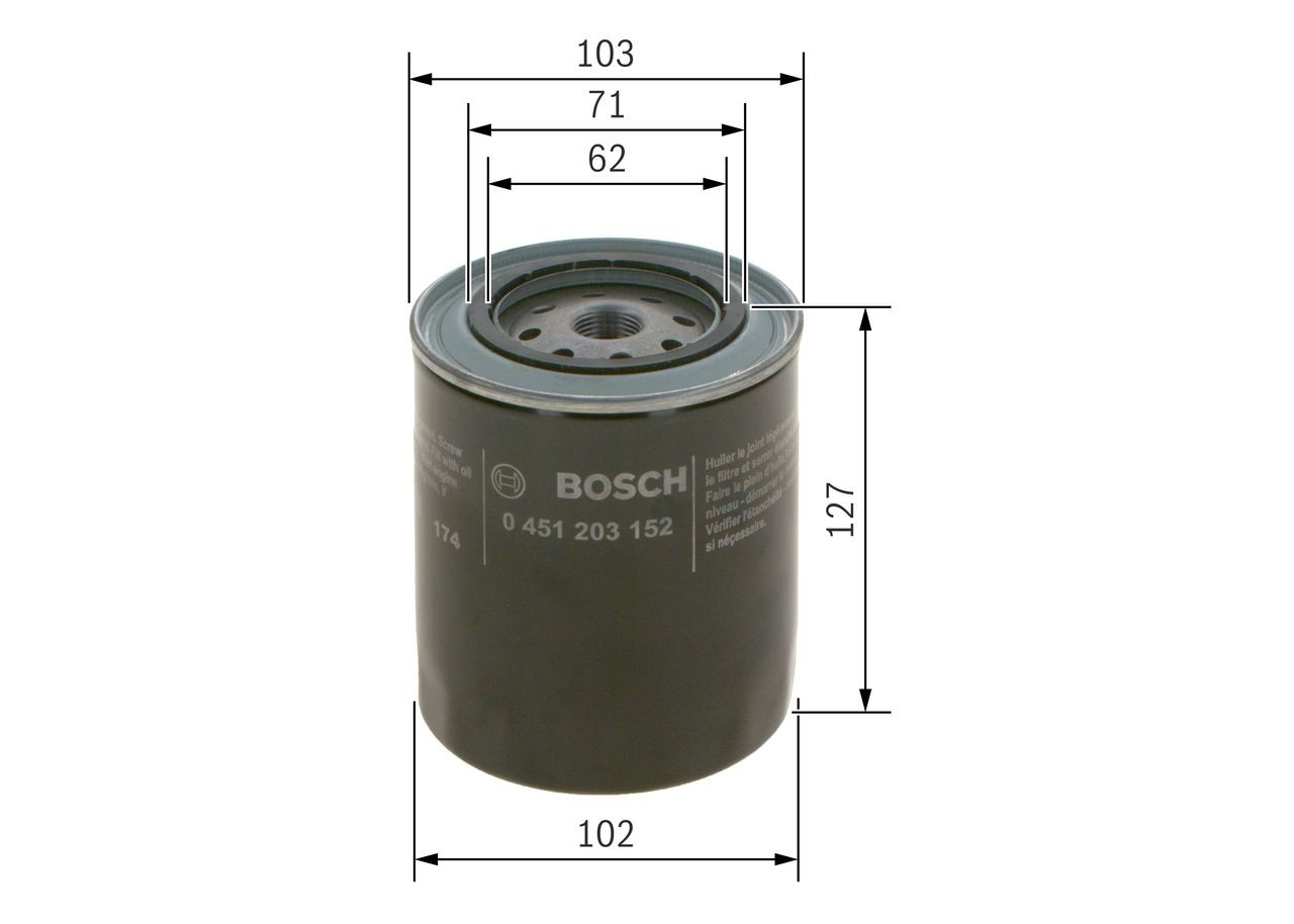 0451203152 Bosch Фільтр масла