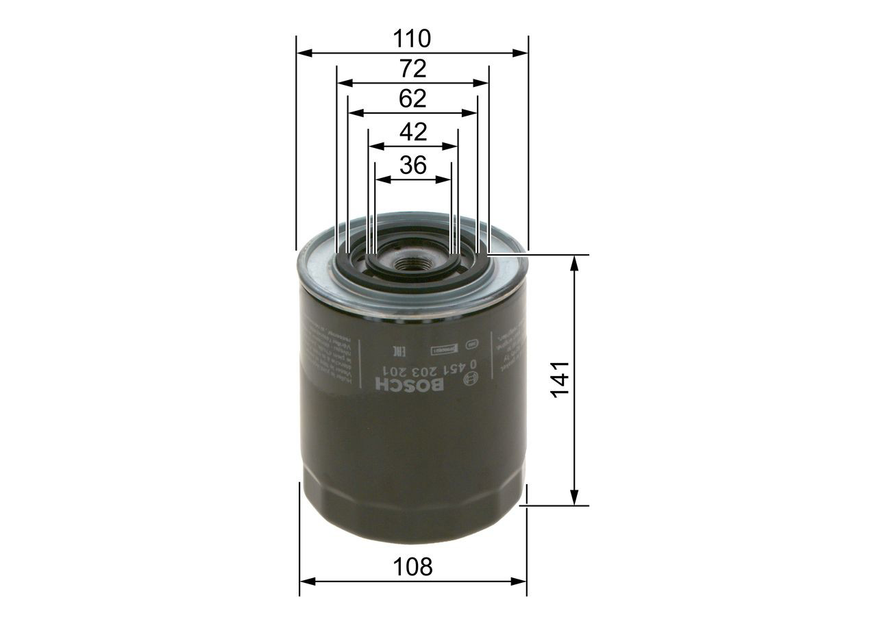 0451203201 Bosch Фільтр масла