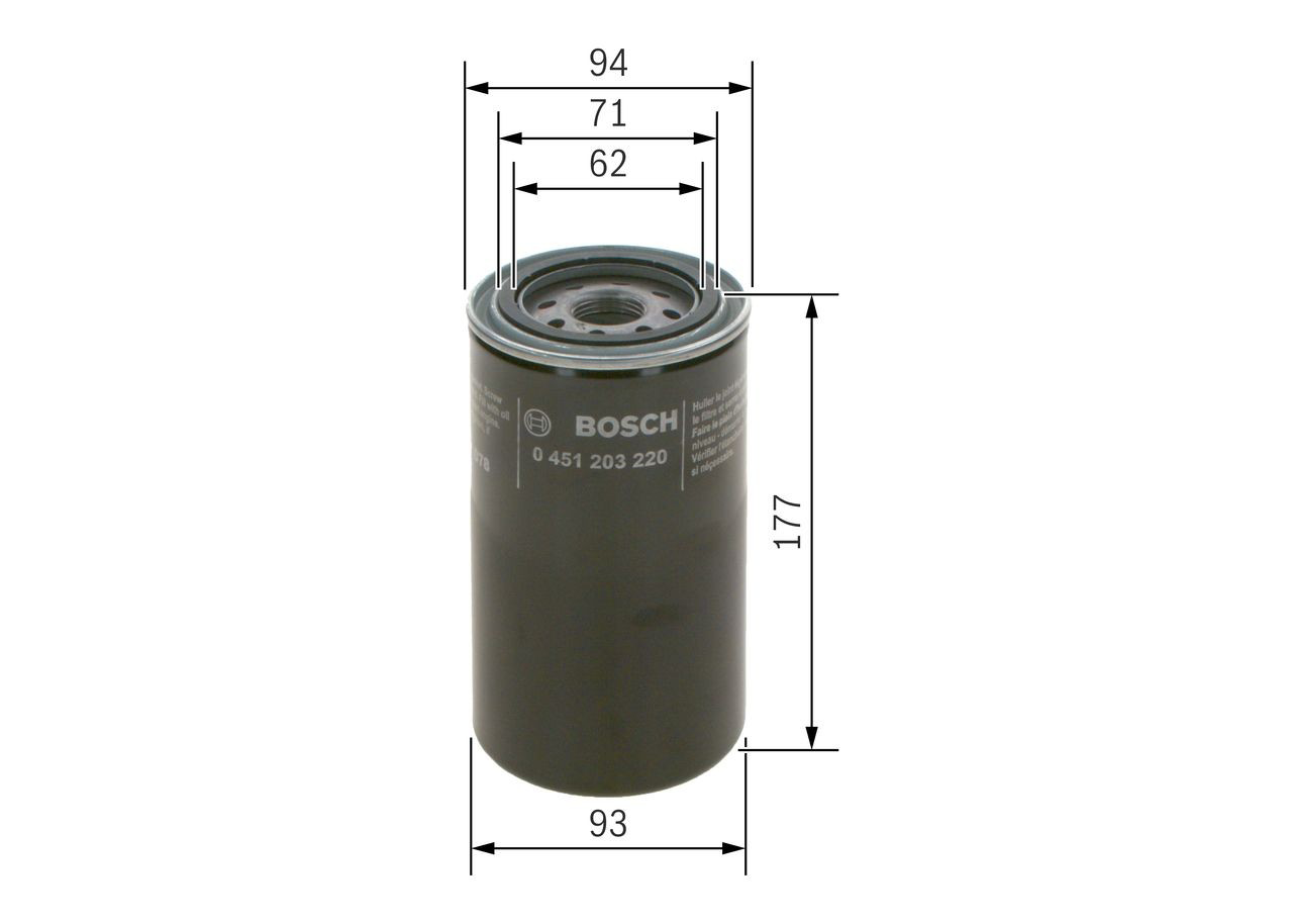 Купити 0451203220 Bosch Фільтр очищення масла відцентровий