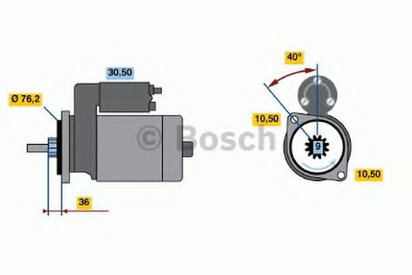 Стартер 0986013050 Bosch