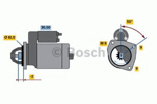 Стартер Bosch 0986013850 ціна, від 61.80 USD