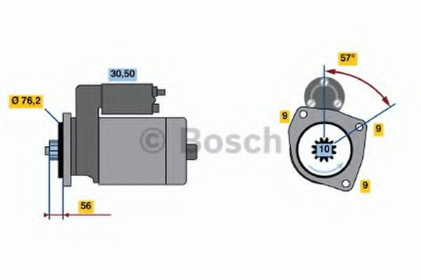 0986016990 Bosch Стартер двигуна