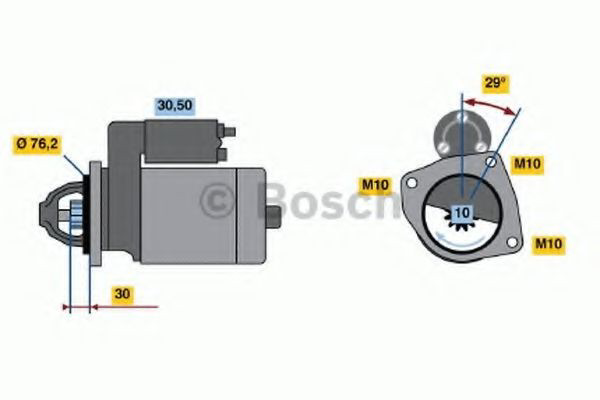 Стартер Bosch 0986017060 ціна, від 39.27 USD