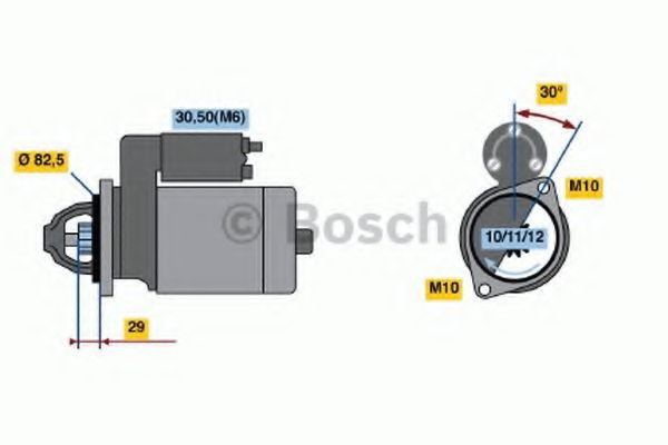 0986017260 Bosch Стартер двигуна
