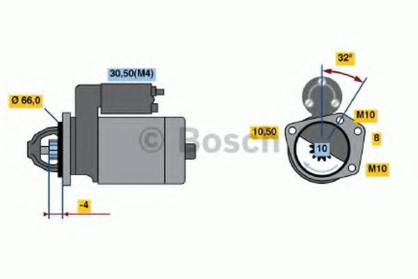 0986020141 Bosch Стартер двигуна