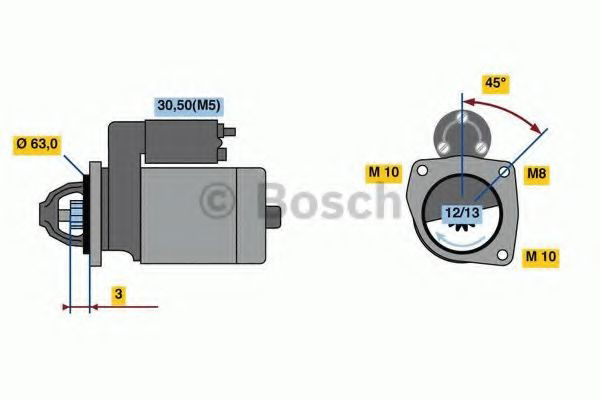 Стартер Bosch 0986022800 ціна, від 45.28 USD