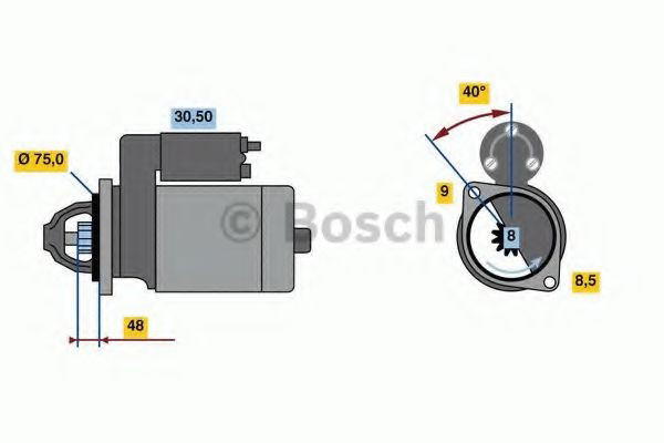 0986023520 Bosch Стартер двигуна