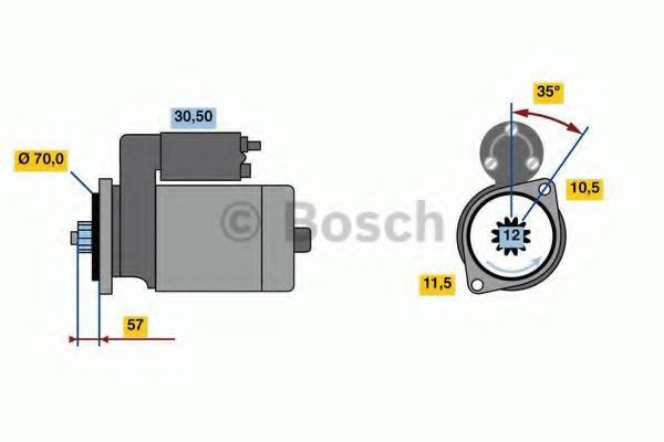 0986023540 Bosch Стартер двигуна