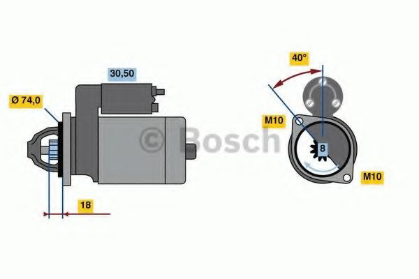 0986023920 Bosch Стартер двигуна