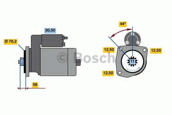 Стартер автомобільний Bosch 0986024100
