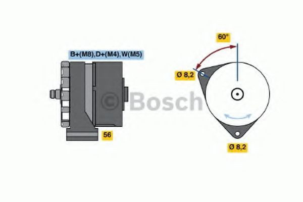 Генератор 0986034430 Bosch