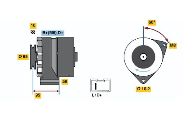 0986034830 Bosch Авто генератор