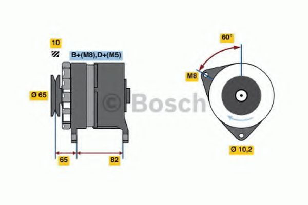Генератор 0986036660 Bosch