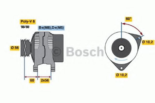 Купити 0986039250 Bosch Генератор