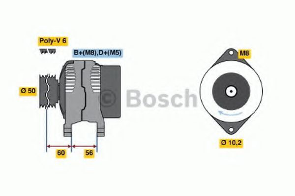 Купити 0986043680 Bosch Генератор