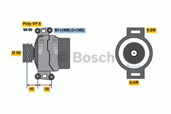 Генератор Bosch 0986043910 ціна, від 186.00 USD