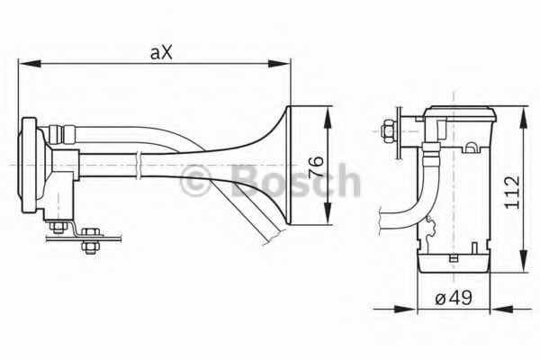 0986320003 Bosch Сигнали звукові