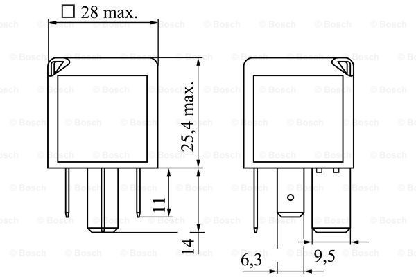 Реле свічок накалу 0986332001 Bosch