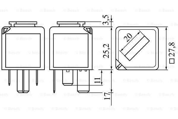 Реле свічок накалу 0986332050 Bosch