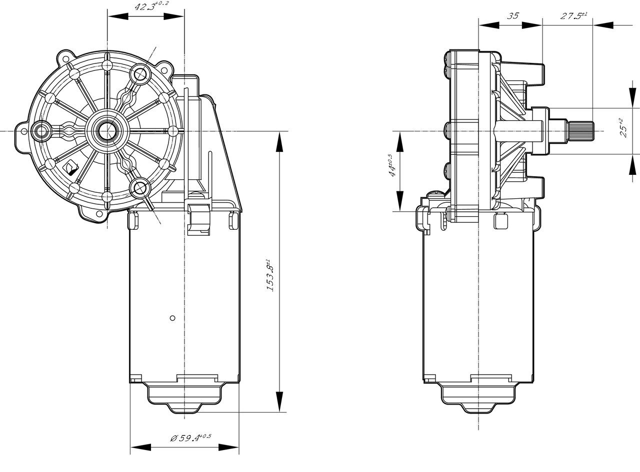 Двигун склоочисника лобового скла (трапеції) 0986337209 Bosch